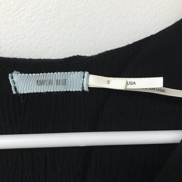 URBAN OUTFITTERS KIMCHI BLUE LACE UP BLACK BLOUSE - Picture 9 of 10